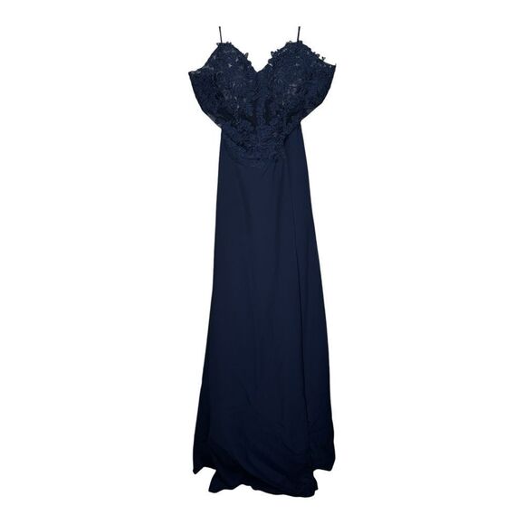 NWT Promgirl Sheer-Bodice Long  Sweetheart Prom Dress size 6 - Picture 4 of 13